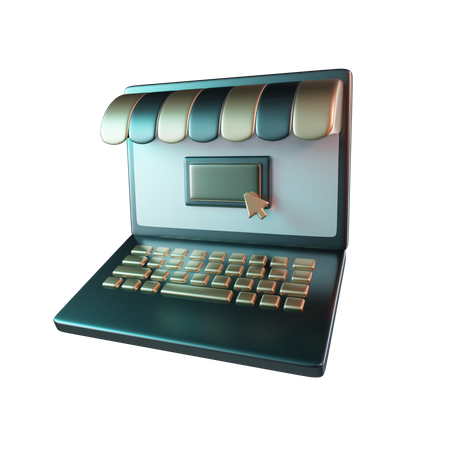 Loja online de notebooks  3D Icon