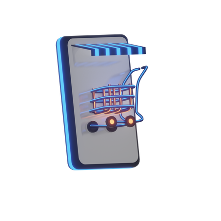 Loja virtual 3D Icon