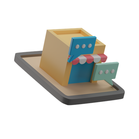 Loja virtual  3D Icon