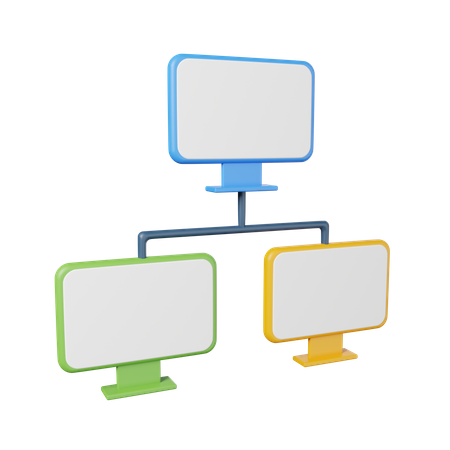 Lokales Netzwerk  3D Icon