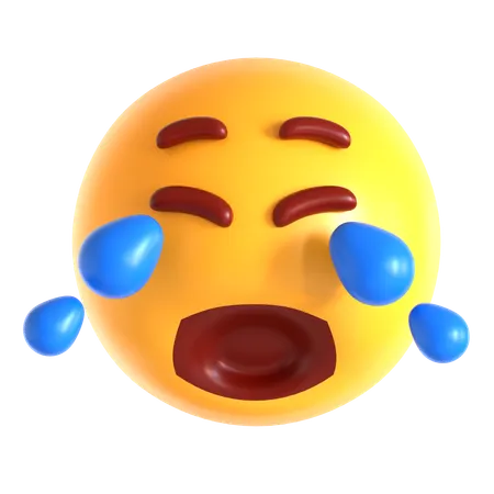 Lol Face Emoji  3D Icon