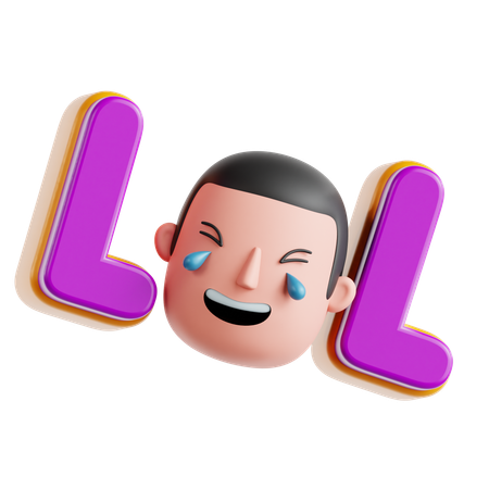 Lol Sticker  3D Icon