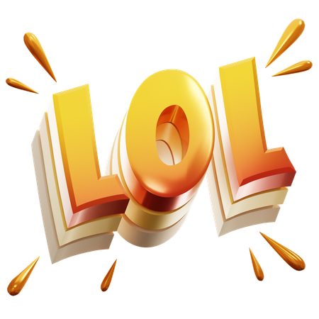 Lol Sticker  3D Icon