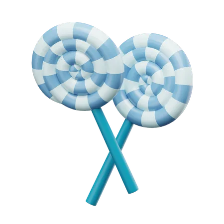 Lollipop-Bonbons  3D Icon