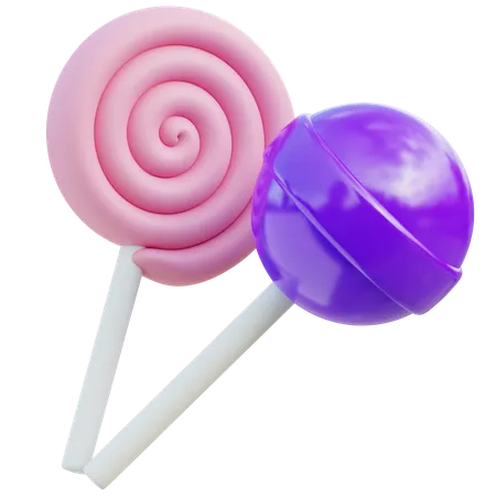 Lollipop  3D Icon