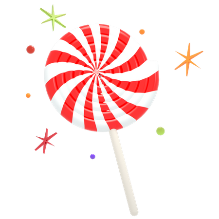 Lollipop  3D Illustration