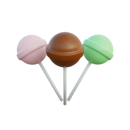 Lollipop  3D Illustration