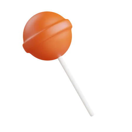 3 D Lollipop Candy Icon Illustration With Transparent Background 3D Icon