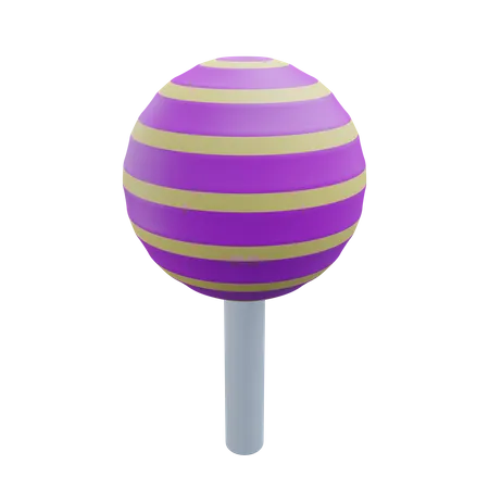 Lollipop Candy Candy And Sweet Food 3 D Icon Illustration With Transparent Background 3D Icon