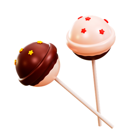 Lollipop Choco 3D Illustration