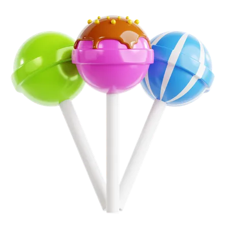 Lollipops  3D Icon