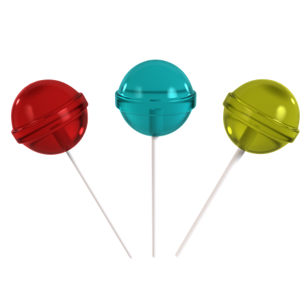 Lollipops  3D Illustration