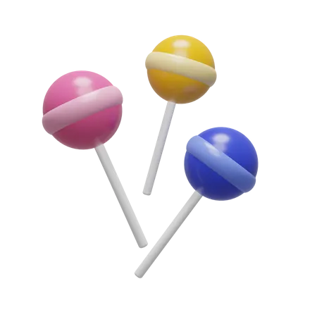 Lollipops  3D Icon