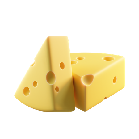 Lonchas de queso  3D Icon