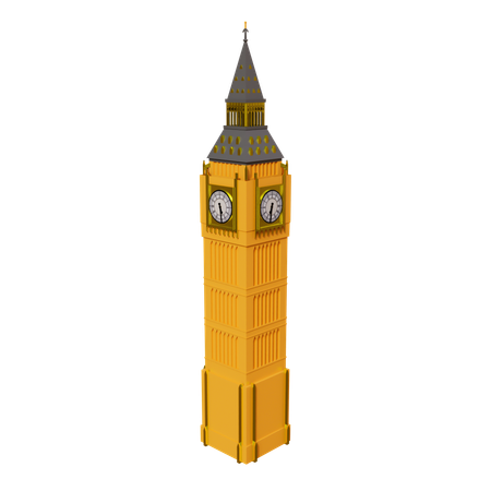 London Clock Tower  3D Icon