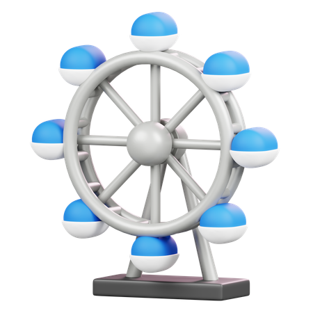 London Eye  3D Icon