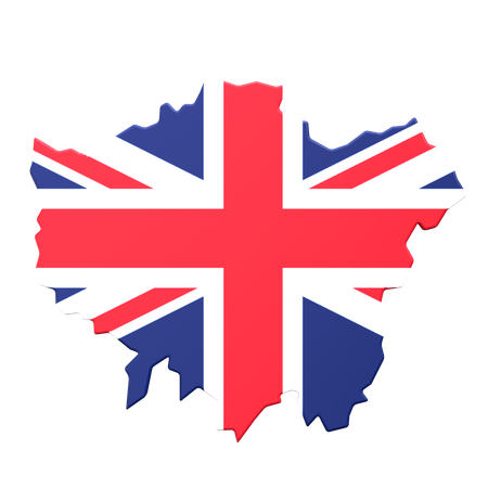 Karte von London  3D Icon