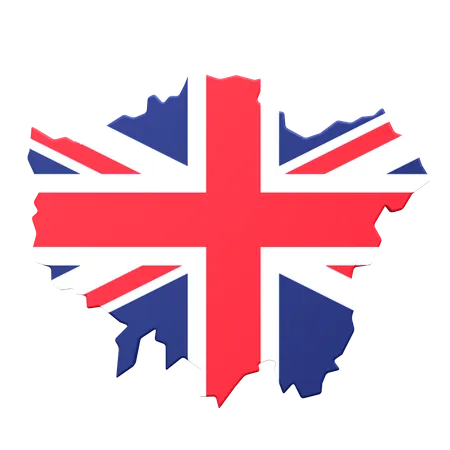 Karte von London  3D Icon