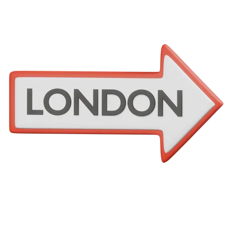 London Street Sign  3D Icon