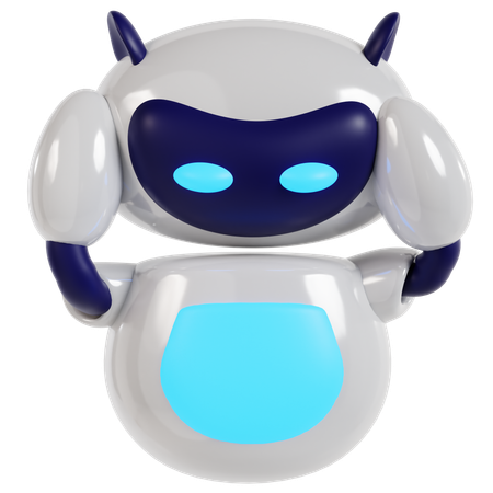 Lonely Robot’s Sad Pose  3D Icon