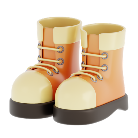 Long Boot  3D Icon