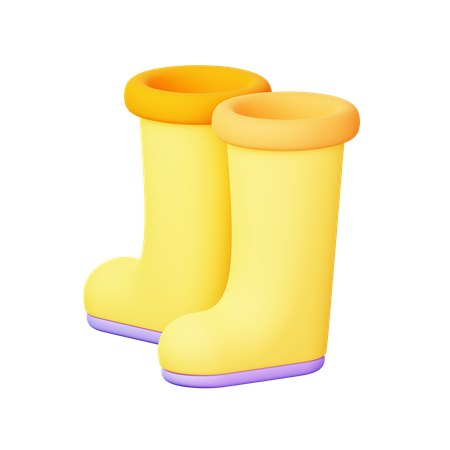 Long Boot  3D Icon
