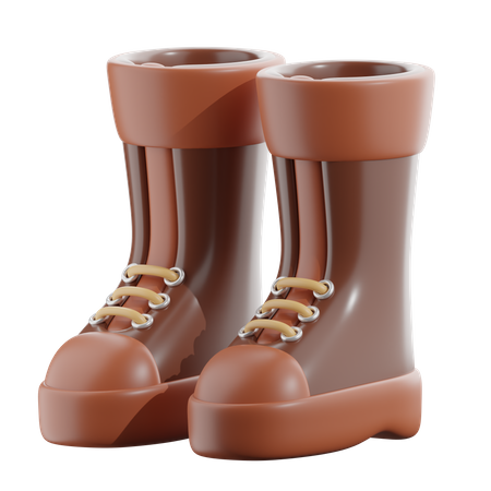 Long Boot  3D Icon