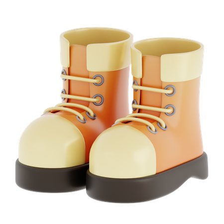 Long Boot  3D Icon