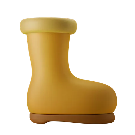 Rain Weather Boot Shoes 3 D Illustration Icon 3D Icon