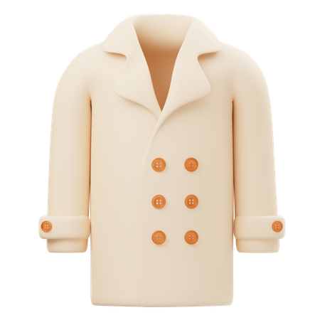 Long Coat  3D Icon