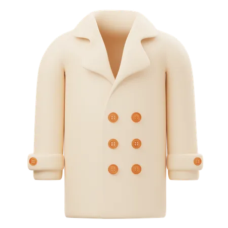 Long Coat  3D Icon