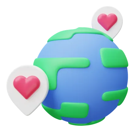 Long Distance Relationship  3D Icon