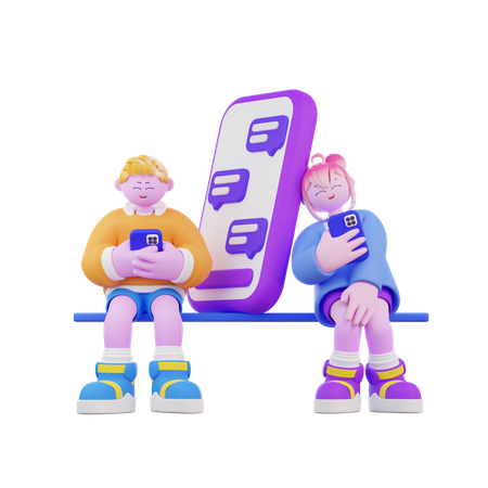 Long distance relationship  3D Icon