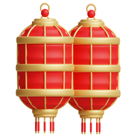 Long Lantern  3D Icon