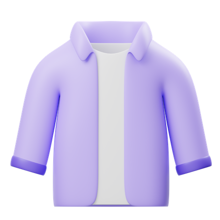 Long Sleeve Shirt  3D Icon