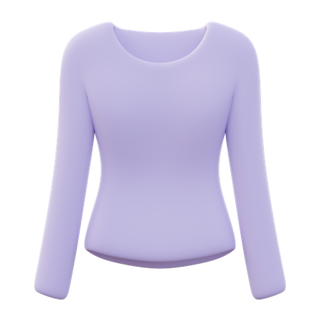 Long Sleeve TShirt Women  3D Icon