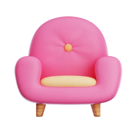 Long Sofa  3D Icon