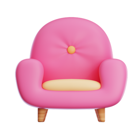 Long Sofa  3D Icon