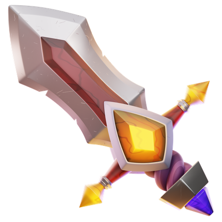 LONG SWORD  3D Icon