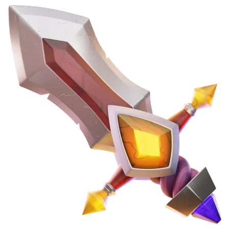 LONG SWORD  3D Icon