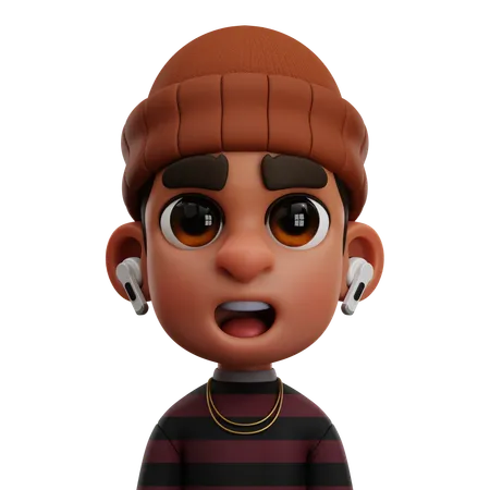 Long T-Shirt Boy  3D Icon