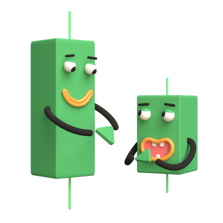 Long term Trading  3D Icon