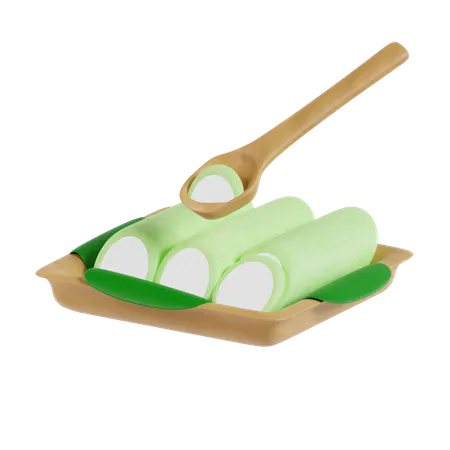 Bolo de arroz  3D Icon