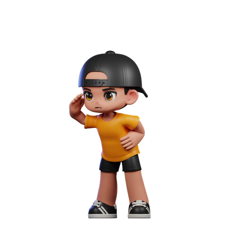 Looking Man  3D Icon