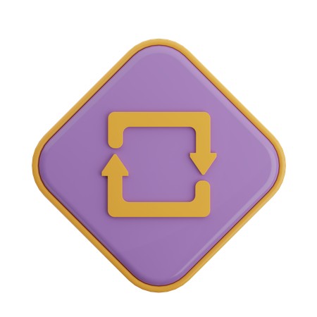 Loop Arrow  3D Icon