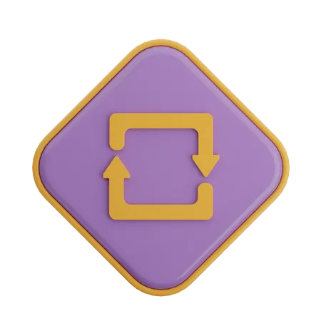 Loop Arrow  3D Icon