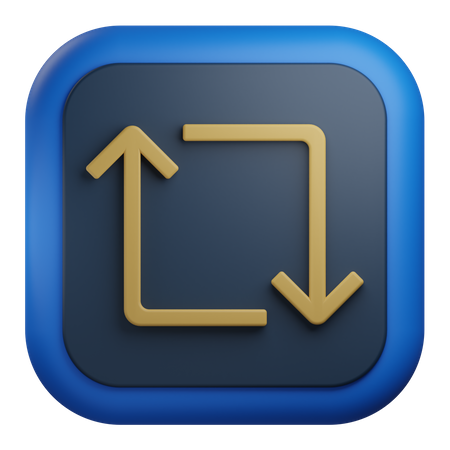 Loop Arrow  3D Icon