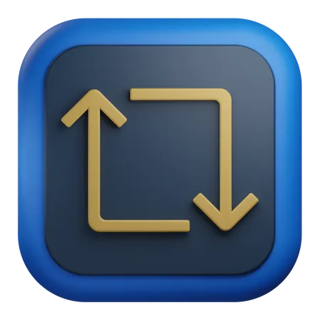 Loop Arrow  3D Icon