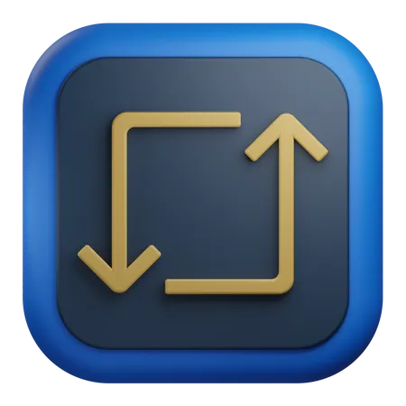 Loop Arrow  3D Icon