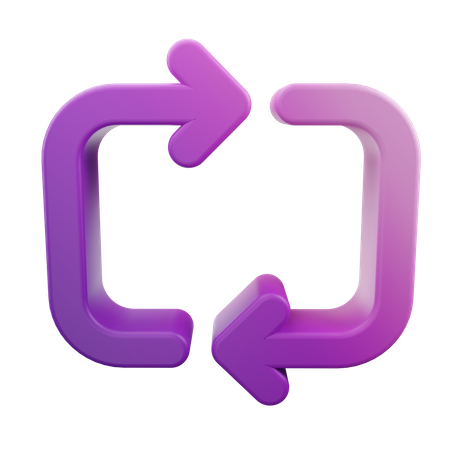 Loop Arrow  3D Icon